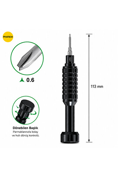 PİYATECH RL-730 Y Tipi 0.6 Mm Uçlu Profesyonel Hassas Telefon Ve Elektronik T...
