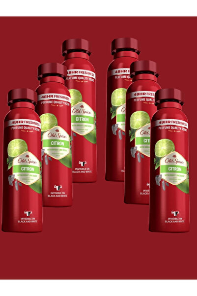 Old Spice Limon ve Sandal Ağacı Aromalı Ter Önleyici Deodorant 150 ml - 6lı Set