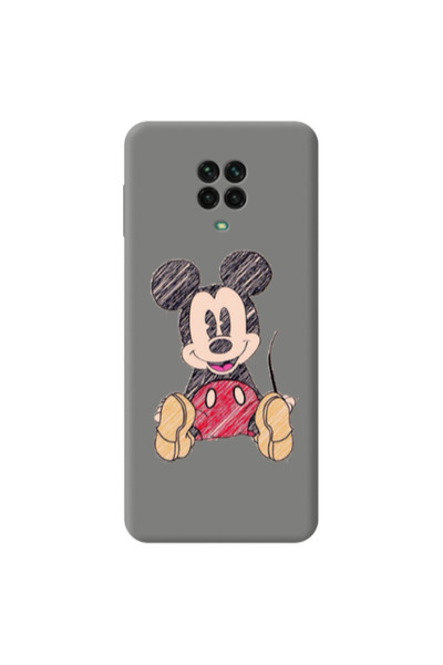 Other Xiaomi Redmi Note 9 Pro Mickey mouse 2 Grey Colored Silicone TPU Θήκη