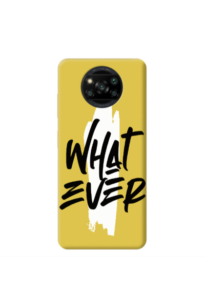 Other Xiaomi Poco X3 /X3 Pro What Ever Yellow Colored Silicone TPU Θήκη
