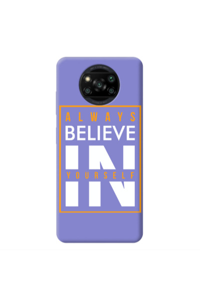 Other Xiaomi Poco X3 /X3 Pro Always Belive Purple Colored Silicone TPU Θήκη