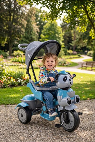 Tıfıl Toys Babyhope Little Panda Ebeveyn Kontrollü Tenteli Müzikli 3 Teker Pe...