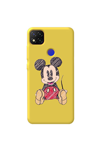 Other Xiaomi Redmi 9c Mickey mouse 2 Yellow Colored Silicone TPU Θήκη