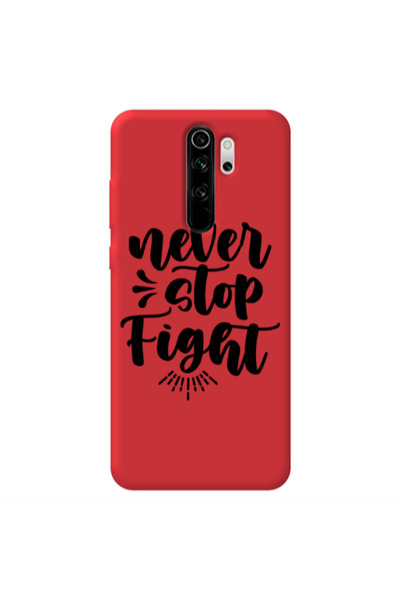 Other Xiaomi Redmi Note 8 Pro Never stop fight Red Colored Silicone TPU Θήκη