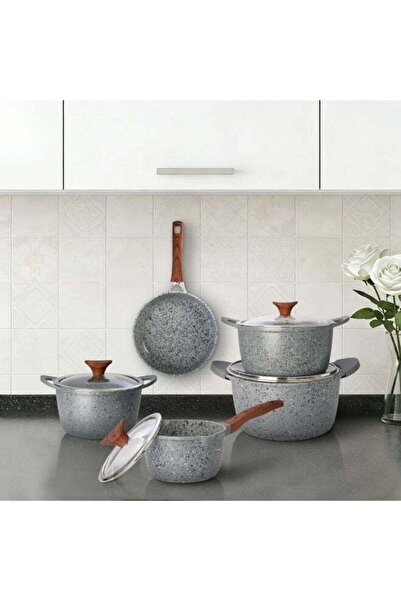 Danube Home Chef’s Delight Rock Cookware Set 9Pc Nonstick Kitchen Set