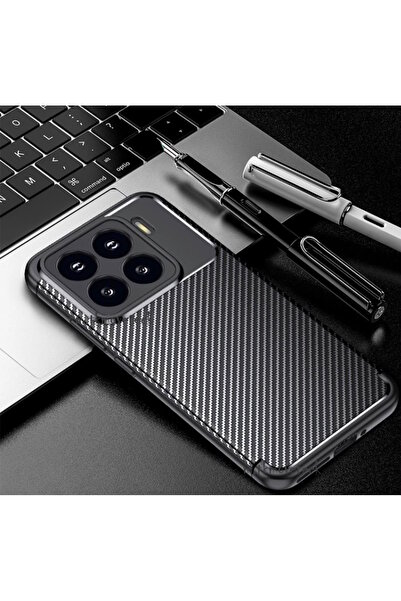 m.tk moveteck Xiaomi Mi 17T Uyumlu Kılıf Kamera Korumalı Karbon Desenli Uzun ...