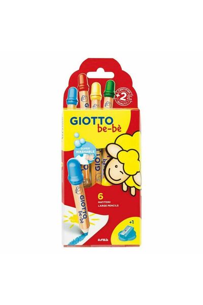 Giotto Bebe Σετ Χρωματιστών Μολυβιών 6 τεμαχίων (000477600)