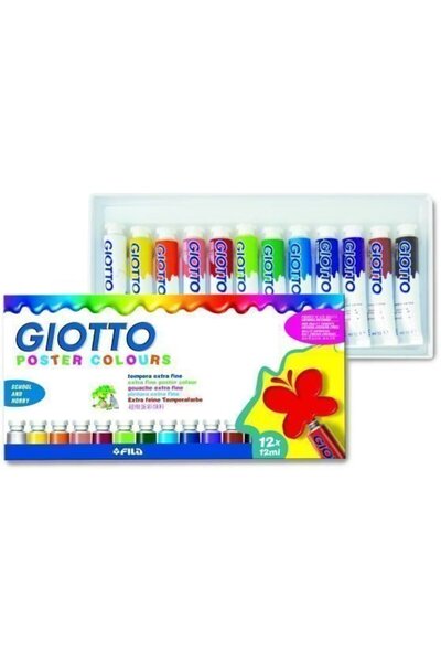 Giotto Χρώματα Τεμπέρα 12 Χρώματα - 12 ml (035800000)