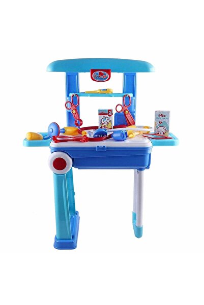 Blue Toys Κουτί εργαλείων τρόλεϊ, Σετ παιχνιδιού γιατρού με βαλίτσα και αξεσουάρ