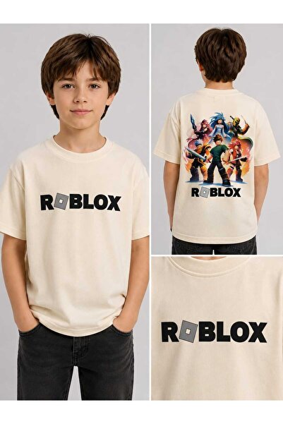 kidsense Boy's Roblox Printed Summer T-Shirt