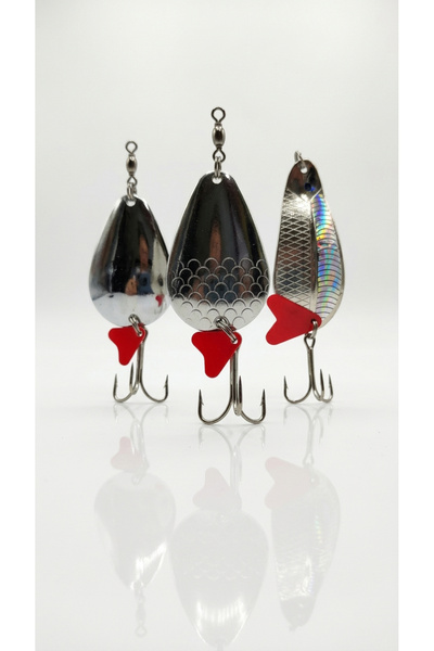 usmtekno Turna Kaşığı 3 Adet Rapala Lures Yapay Yem Turna Kaşığı Turna Levrek Lüfer Alabalık Kaşığı