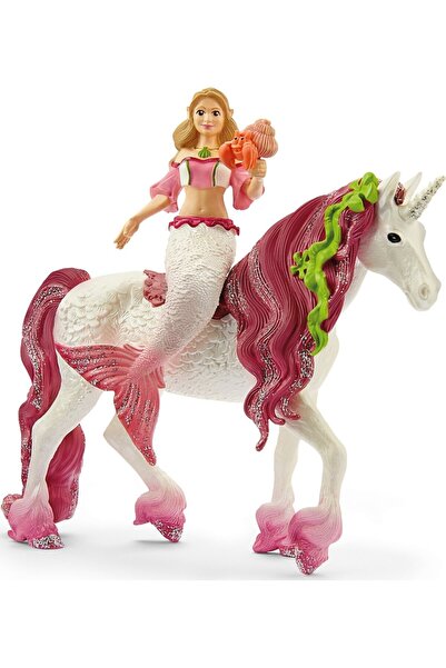 SCHLEICH Ζώα Γοργόνα Φέγια που καβαλάει Θαλάσσιο Μονόκερο (SCH70593)