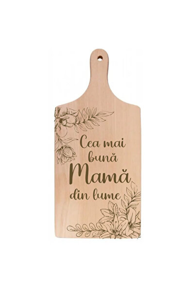 OEM Tocator de bucatarie din lemn 30 x 14 cm- Cea mai buna Mama din lume