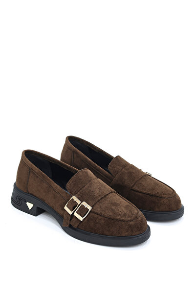 kajal ayakkabı Int 905 Double Buckle Detailed Loafer