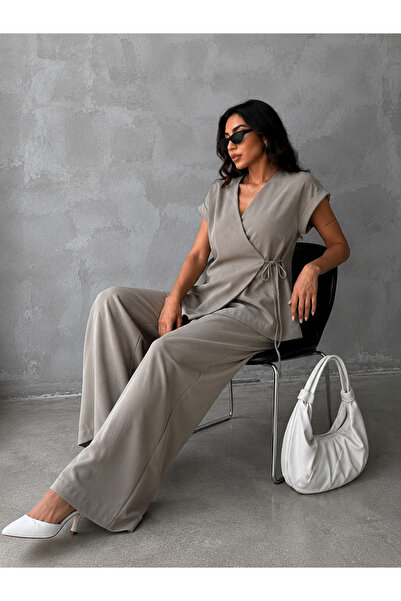 Rabona Fashion Greige Muse Stylish Two-Piece Set