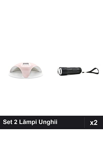 NAİLS Set 2 Lămpi UV/LED Profesionale 48W+12W, Sun 669 Ecran Digital, pentru ...