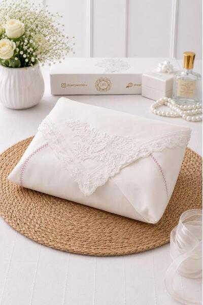 Çeyiz Diyarı Müjgan Satin Luxury Engagement Bundle 90X90 cm Cream