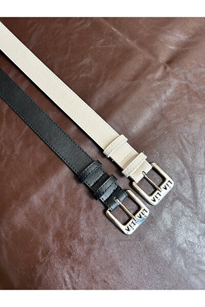 LİA KEMER 2-Pack Lend Lia Silver Model Buckle Jacket Belt Dress Belt Trouser ...