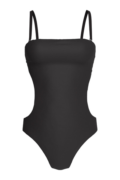 Calvin Klein Women's Black Strapless One-Piece Swimsuit
