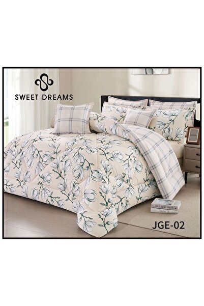 sweetdreams Summer Double Quilt 8-Piece Set with Summer Prints - Soft and Lig...