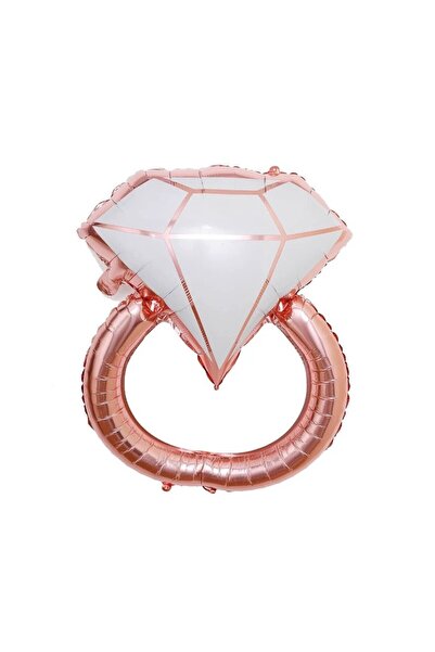 genaja Balon din Folie Metalizată, Figurină Inel de Logodnă, Model Diamant, T...