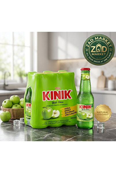 Kınık Kinea Natural Mineral Water Enriched with Minerals with Apple - (6X200M...