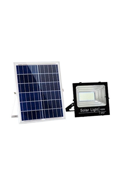 Jortan Set proiector puternic cu 218 LED-uri SMD, 200W, panou solar de 20W 46...