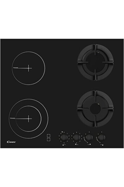 Candy Incorporabila CMG2V2BG/1 ,Mixta, 2 arzatoare + 2 zone vitroceramice, 60...