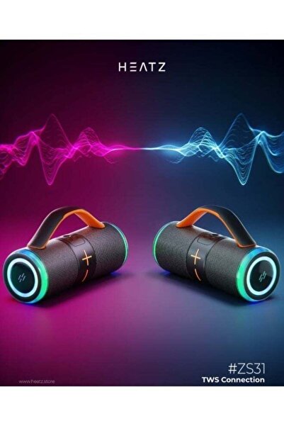 HEATZ Portable Bluetooth Speaker TWS, FM Radio, Wireless Stereo Rechargeable,...