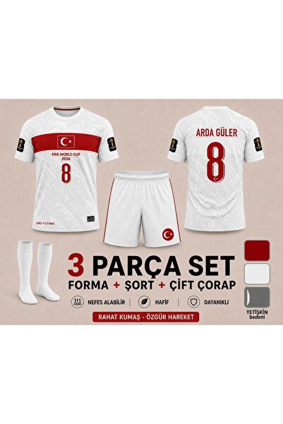 yenteks Türkiye 2026 Arda Güler Beyaz Çocuk Forması Çorap Hediyeli (SH)