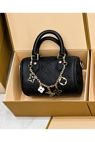 LV Women's Handbag with a Cylindrical Design and Premium Quality