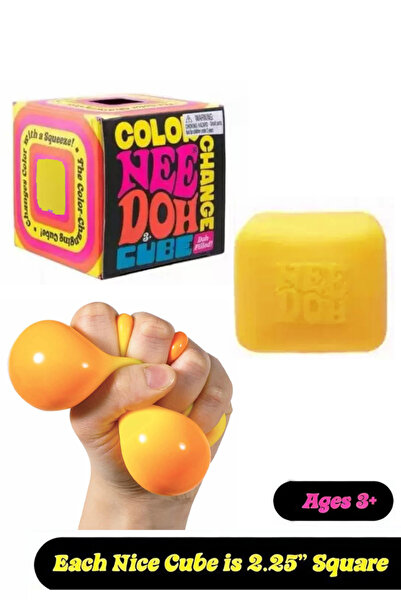 Needoh COLOR CHANGING Nice Cube -Sensory Squeeze Toy with Super Solid Squish ...