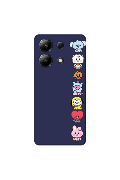 Other Xiaomi Redmi Note 13 4G Lovely animals Dark blue Colored Silicone TPU Θήκη