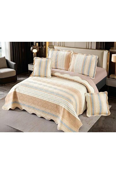 CHIRASO Set Cuvertura Bumbac Finet, Cuvertura 230x250cm, 2 Fete Perna 60x80cm...