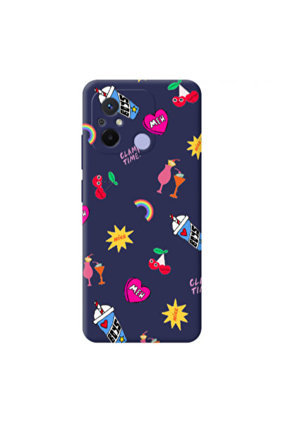 Other Xiaomi Redmi 12C glam time Dark blue Colored Silicone TPU Θήκη