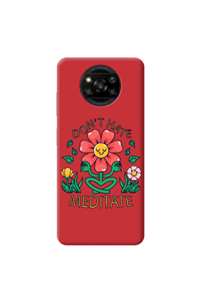 Other Xiaomi Poco X3 /X3 Pro Meditate Red Colored Silicone TPU Θήκη