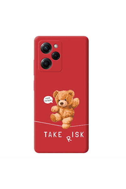 Other Xiaomi Poco X5 Pro Take risk Red Colored Silicone TPU Θήκη