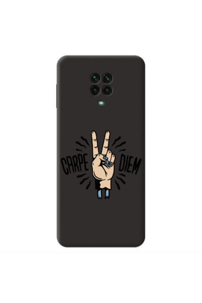 Other Xiaomi Redmi Note 9 Pro Carpe Two Diem Black Colored Silicone TPU Θήκη
