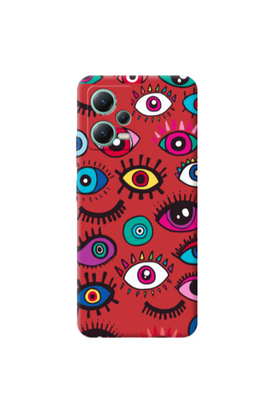 Other Xiaomi Redmi Note 12 Pro 5G Multiple eyes Red Colored Silicone TPU Θήκη