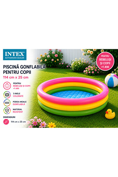 Intex Piscina gonflabila pentru copii 114 x 25 cm