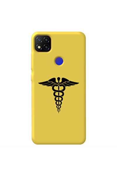 Other Xiaomi Redmi 9c Medical Spa Yellow Colored Silicone TPU Θήκη