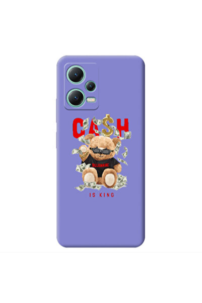 Other Xiaomi Redmi Note 12 Pro 5G Cash is king Purple Colored Silicone TPU Θήκη