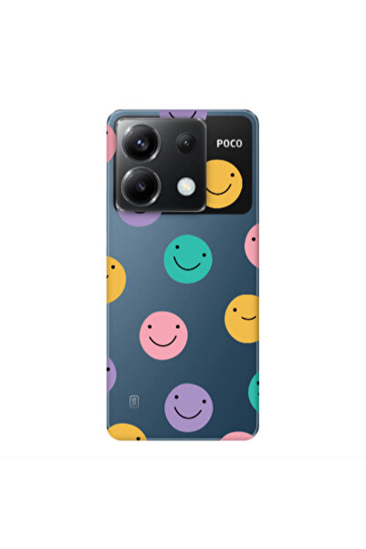 Other Xiaomi Poco X6 5G Colorful smiles Transparent Silicone TPU Θήκη