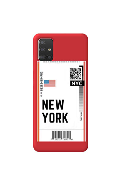 Other Samsung A51 New York NYC Red Colored Silicone TPU Θήκη