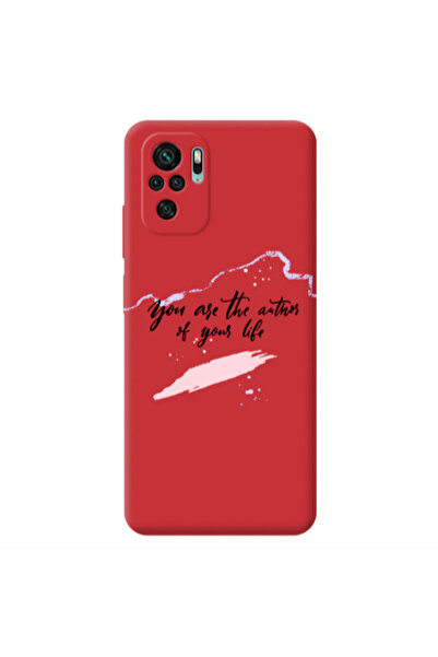 Other Xiaomi Redmi Note 10S You are the authors Red Colored Silicone TPU Θήκη
