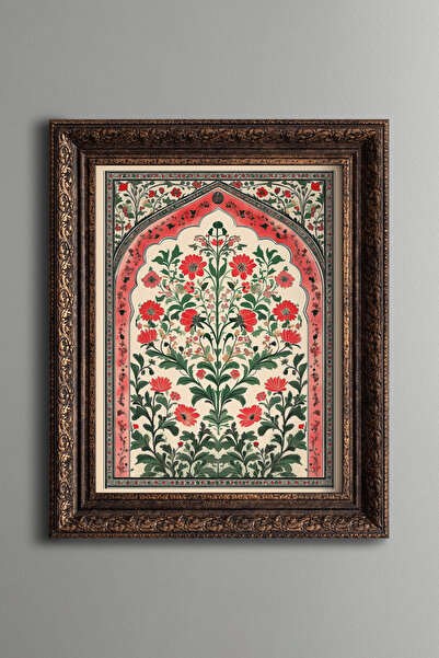 epiqart نمط زهور - لوحة بتصميم عتيق - نموذج سميك