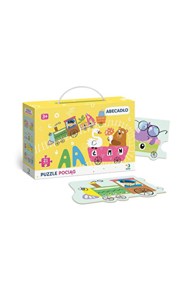 Dodo Puzzle - Trenul Alfabetului ABC în limba maghiară, 21 de piese