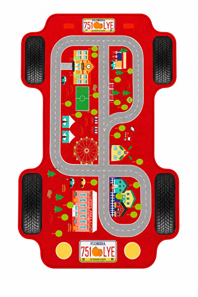 Rugs Modern Halı SDT Araba Desenli Çocuk Odası Modern Dokuma Taban Dekoratif ...
