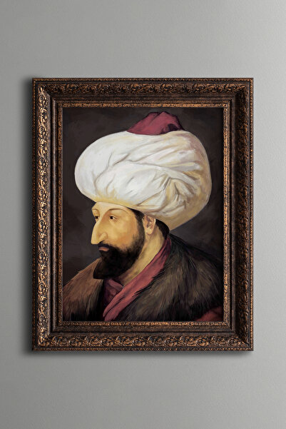 epiqart صورة السلطان محمد الفاتح – لوحة بنمط عتيق – نموذج سميك