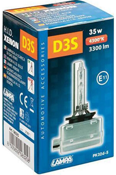 Lampa Λάμπα Αυτοκινήτου HID Xenon D3S Xenon 4300K Λευκό 12-24V 35W 1 τεμάχιο